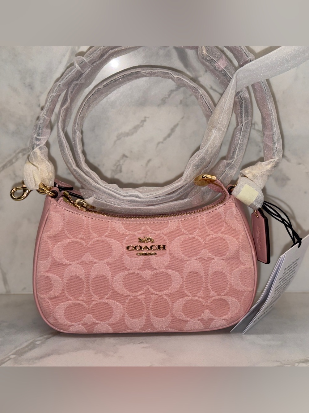 Coach Mini Teri Pink Denim